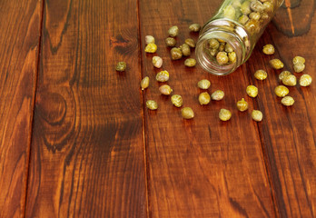 Capers in glass