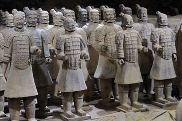 Terracotta army, replicas of warriors