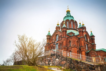 Uspenski cathedral (Uspenskin katedraali) in Helsinki, Finland