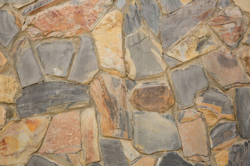 Background pattern of decorative slate stone wall surface