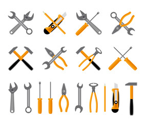 Tools icons set