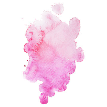 Abstract watercolor aquarelle hand drawn colorful drop splatter
