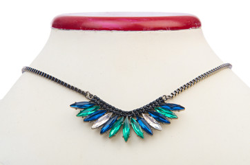 Nice necklace isolated on the white