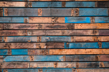 Background of painted wooden planks