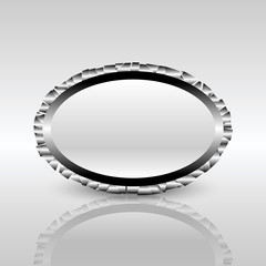 Abstract broken metal frame.
Editable vector Eps 10