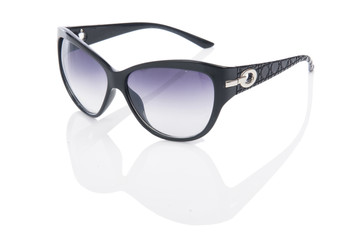 Elegant sunglasses isolated on the white