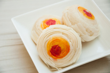 Chinese pastry or moon cake, Chinese festival dessert