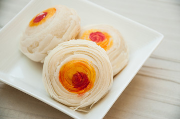 Chinese pastry or moon cake, Chinese festival dessert
