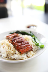 roast duck over rice