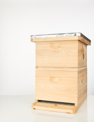 New unpainted  Langstroth beehive