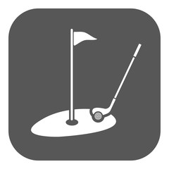 The golf icon. Sport symbol. Flat