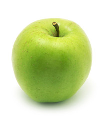 Green apple, isolated on white background