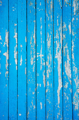 Texture of Wood blue panel 