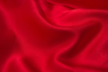 Fototapeta na wymiar red satin or silk fabric 