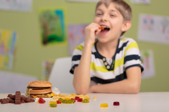 Eating Gummy Bears At School