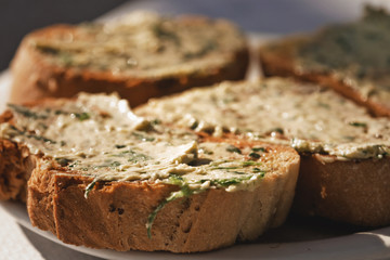bread with garlic butter
