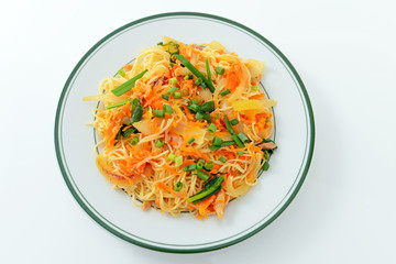 沖縄料理の素麺チャンプルー