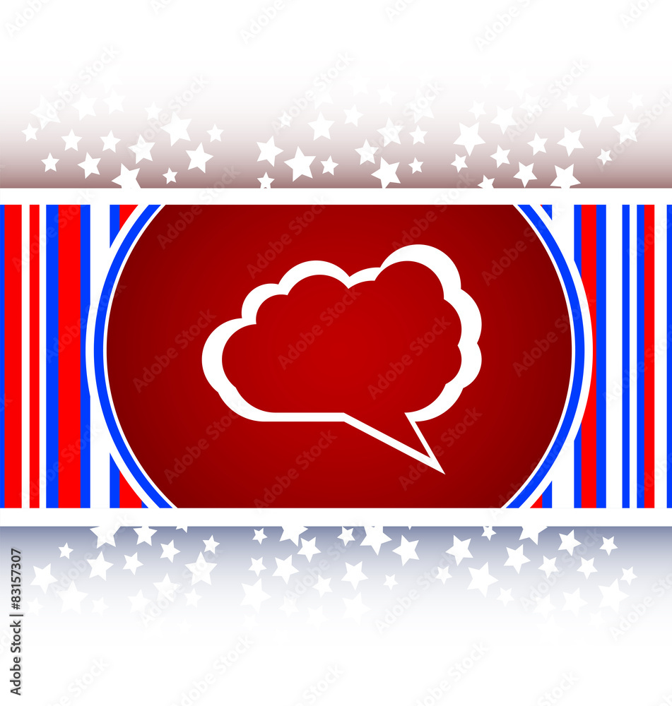 Fototapete abstract cloud on web icon button isolated on white vector