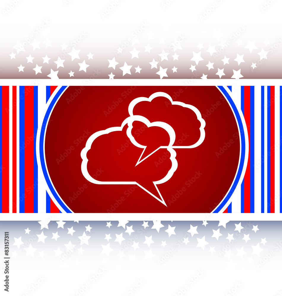 Fototapete abstract cloud set on web icon button isolated on white vector