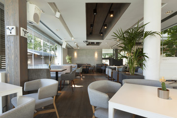 Elegant cafe interior