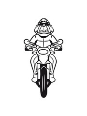 Motorcycle cartoon funny