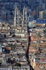 Historical center of old town Quito, Ecuador