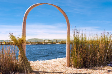 Obraz premium Uros - Floating Islands, Titicaca, Peru