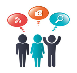 Social media design.