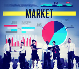 Market Business Strategy Marketing Plan Concept