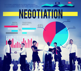 Negotiation Deal Collaboration Marketing Strategy Concept