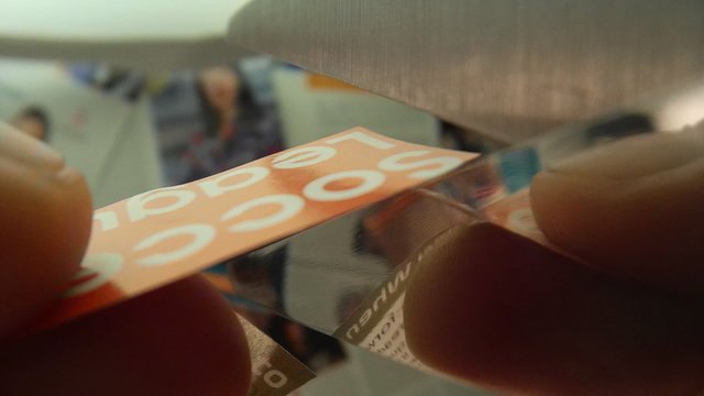 Scissor newspaper