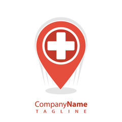 Obraz premium Medical logo icon vector