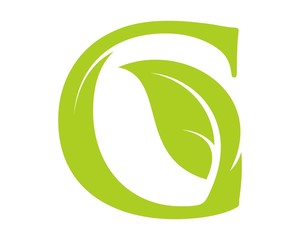 letter G green leaf