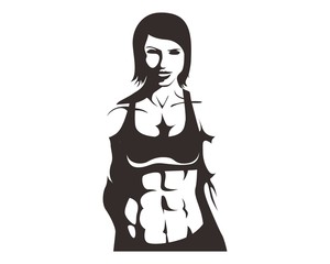 women fitness logo