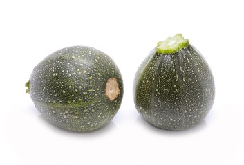 zucchini isolated on white