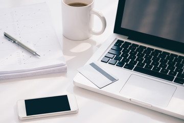 Workplace of financial manager