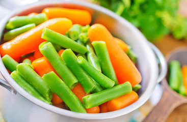 carrot and green beans
