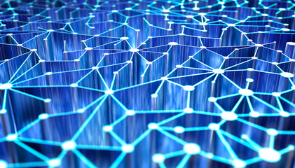Abstract network technology 3D Background