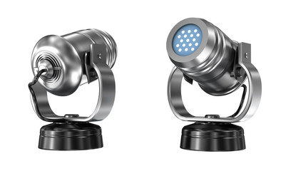 Spot light isolated over white