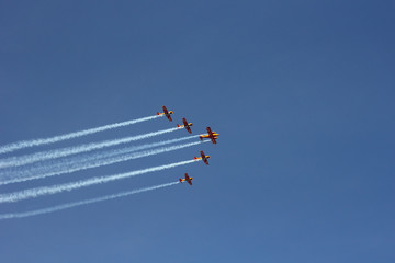 Five sporting aeroplanes