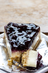 Piece of blueberry pie