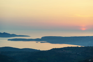 Fototapeta premium Greece sunset