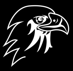 eagle on a black background