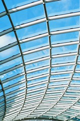Architectural detail of modern roof structure