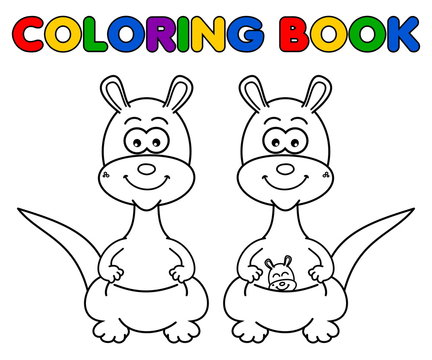 kangaroo for coloring
