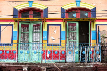 la boca painted house in Buenos Aires