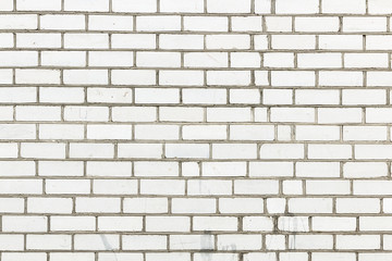 White brick wall texture background