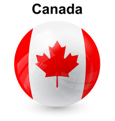 Obraz premium canada ball flag