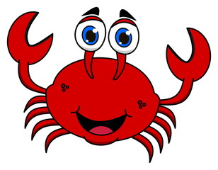 happy red crab
