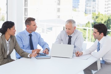 Business team having a meeting